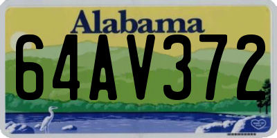AL license plate 64AV372