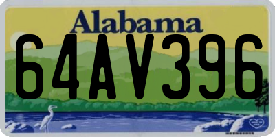 AL license plate 64AV396