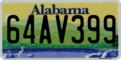 AL license plate 64AV399