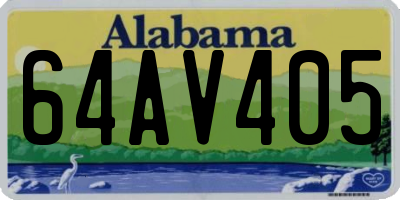 AL license plate 64AV405