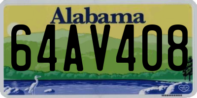 AL license plate 64AV408