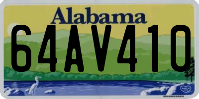 AL license plate 64AV410