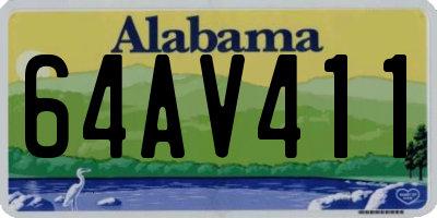 AL license plate 64AV411