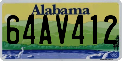 AL license plate 64AV412