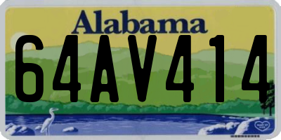 AL license plate 64AV414