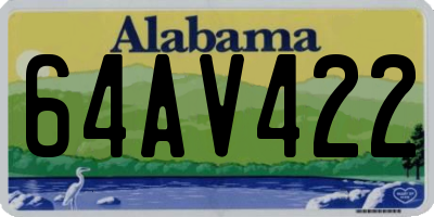 AL license plate 64AV422