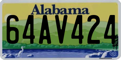 AL license plate 64AV424