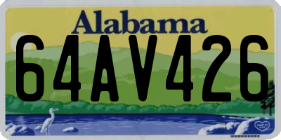 AL license plate 64AV426