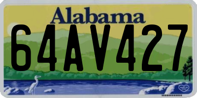 AL license plate 64AV427