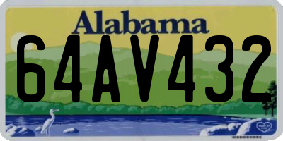 AL license plate 64AV432