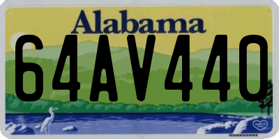 AL license plate 64AV440