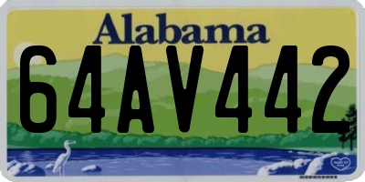AL license plate 64AV442