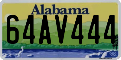 AL license plate 64AV444