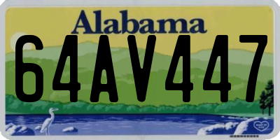 AL license plate 64AV447