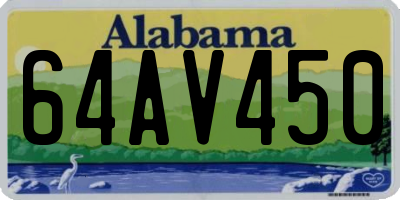 AL license plate 64AV450