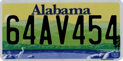 AL license plate 64AV454