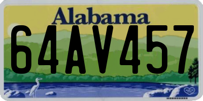 AL license plate 64AV457