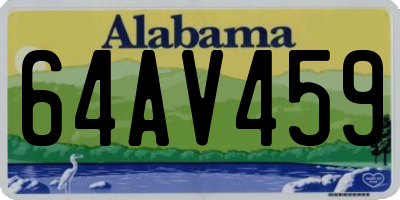 AL license plate 64AV459