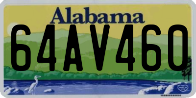 AL license plate 64AV460