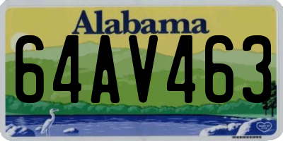 AL license plate 64AV463
