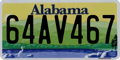 AL license plate 64AV467