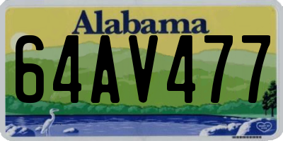 AL license plate 64AV477