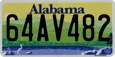 AL license plate 64AV482