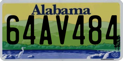 AL license plate 64AV484