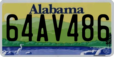 AL license plate 64AV486