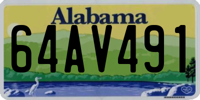 AL license plate 64AV491