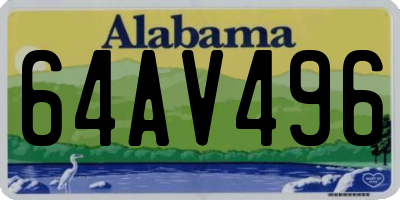 AL license plate 64AV496