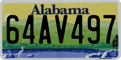 AL license plate 64AV497
