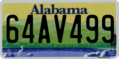 AL license plate 64AV499