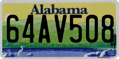 AL license plate 64AV508