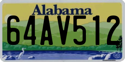 AL license plate 64AV512