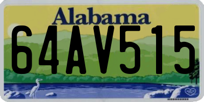 AL license plate 64AV515