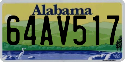 AL license plate 64AV517