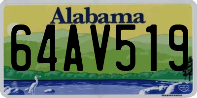 AL license plate 64AV519