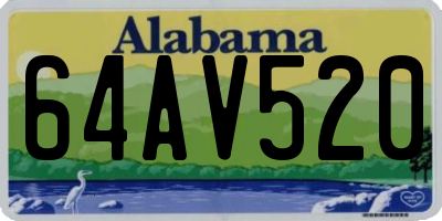 AL license plate 64AV520