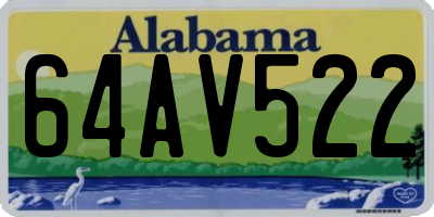 AL license plate 64AV522