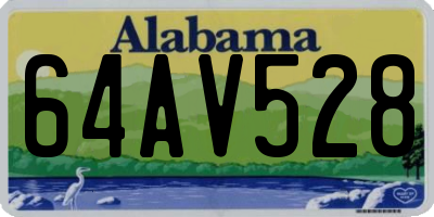 AL license plate 64AV528