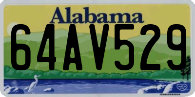 AL license plate 64AV529