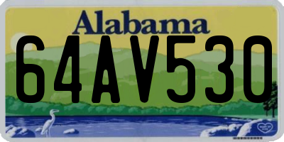 AL license plate 64AV530