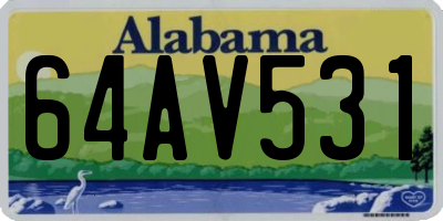 AL license plate 64AV531