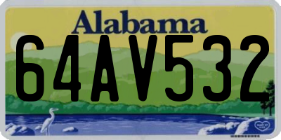 AL license plate 64AV532