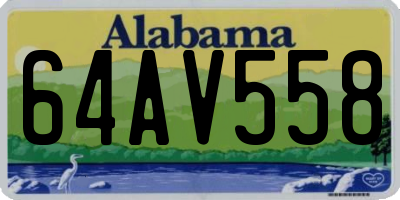 AL license plate 64AV558