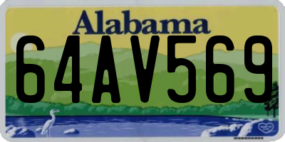 AL license plate 64AV569