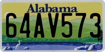 AL license plate 64AV573