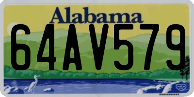 AL license plate 64AV579