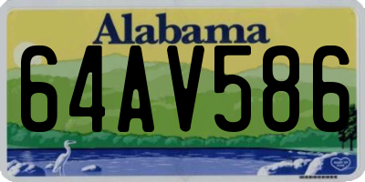 AL license plate 64AV586